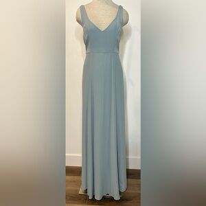 Show Me Your Mumu Silver Sage Jenny Maxi Formal Bridesmaid Dress